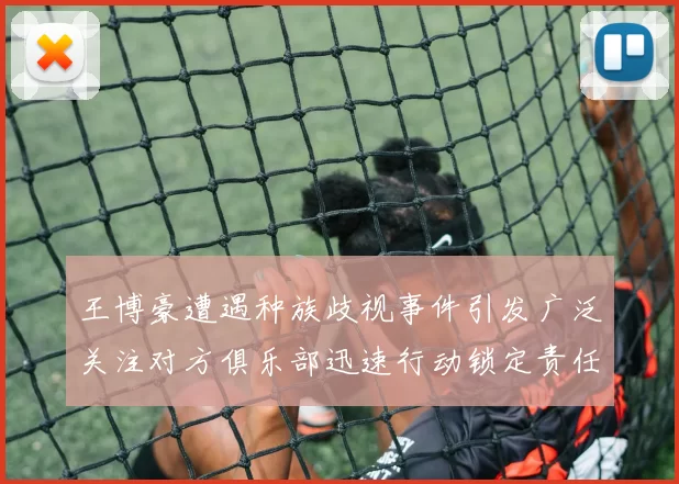 王博豪遭遇种族歧视事件引发广泛关注对方俱乐部迅速行动锁定责任人